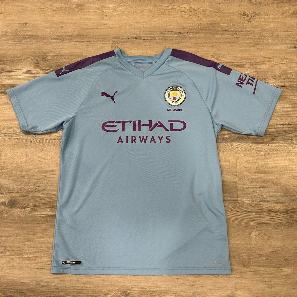 Manchester City Puma Light Blue Soccer Jersey